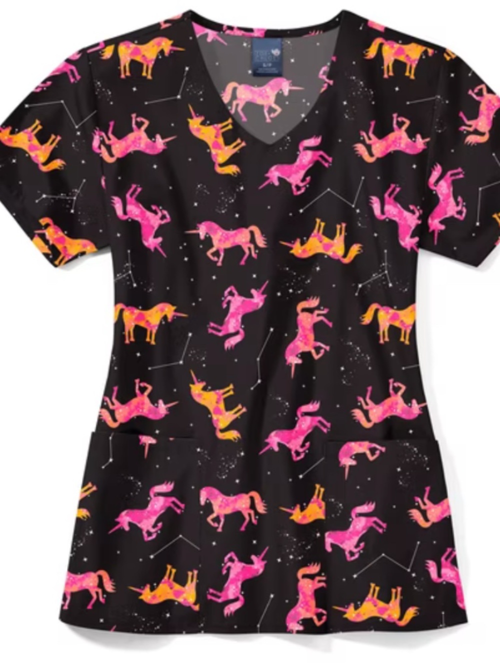 Zoe+Chole Sky Dancer Scrub Top 4XL